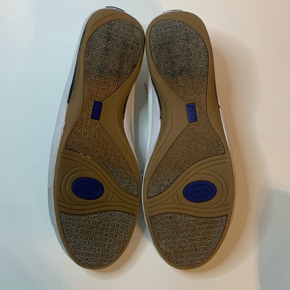 Keds White Nautical White Shoes Size 7.5 worn on bottom Used - Picture 3 of 5